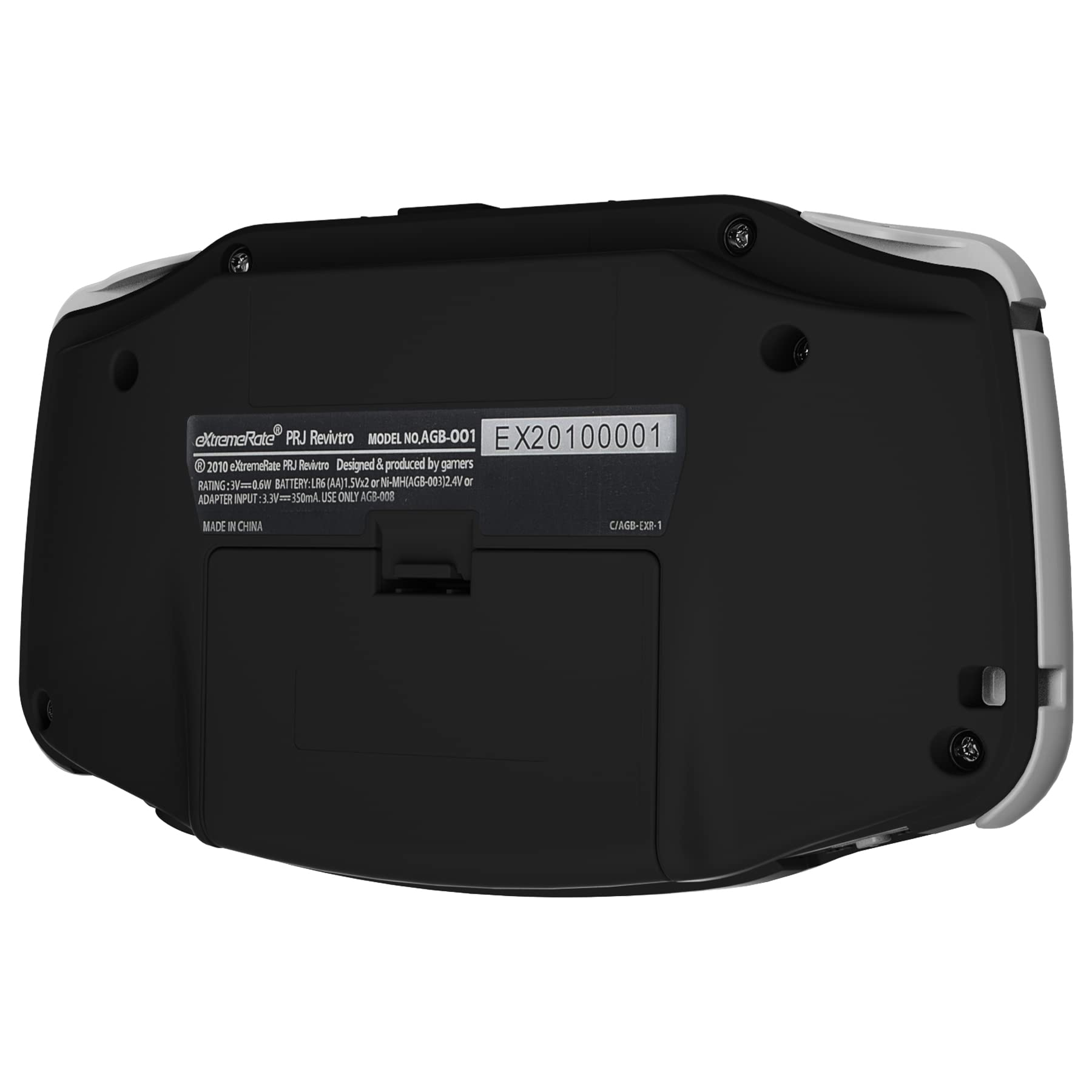 eXtremeRate Cover Scocca Tasti Custodia Pulsanti Shell Ricambio per Gameboy Advance GBA Console-Compatibile con IPS & Standard LCD-NON Include Console&IPS Schermo(Nero)