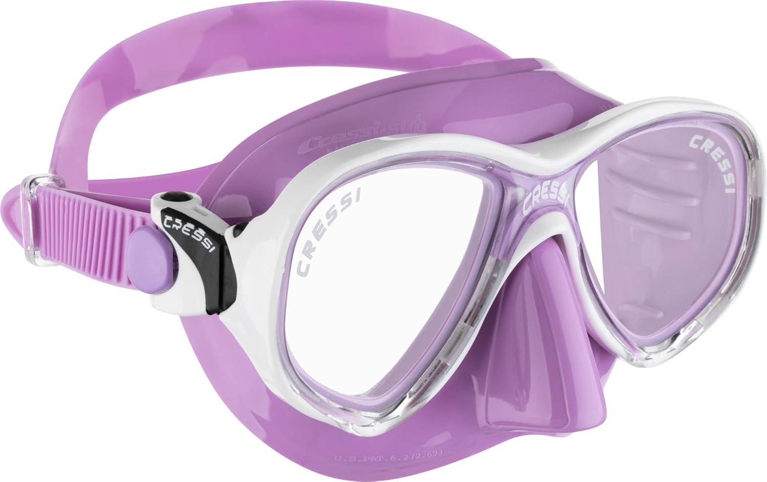 Cressi Kids' Premium Snorkeling - White/Lilac
