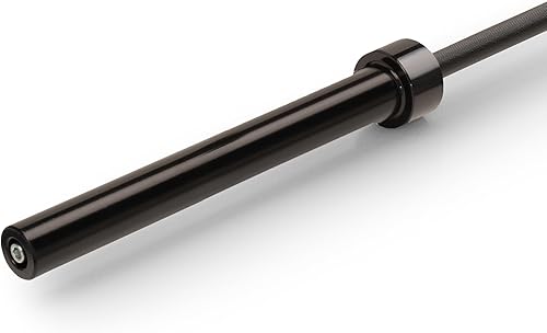 Miniatura 7 de Marcy Barra recta de 7 pies, barra olímpica de levantamiento de pesas de 30 libras con diámetro de 2 pulgadas para entrenamiento de fuerza en el