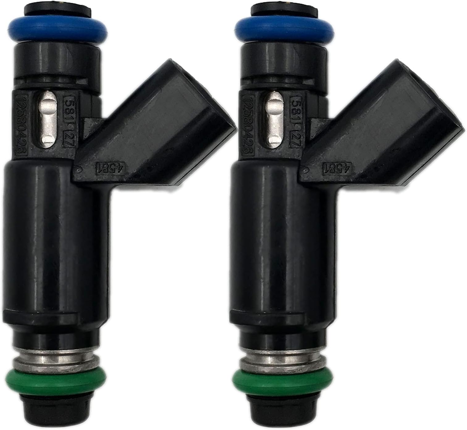 2PCS Upgrade Fuel Injector Compatible with Victory Vegas 2003-2007, Kingpin 2004-2007, Jackpot 2006-2007, Hammer 2006-2007, 8-Ball 2006-2007 Replace 1253405