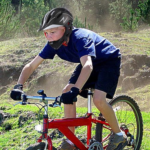 Casco integral infantil contra impactos con barbilla desmontable para moto 6