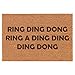 Ring Ding Dong Fully Doormat Brown Natural Coir Rectangular Front Entry Non Slip Door Mat (18 in. x 30 in.)