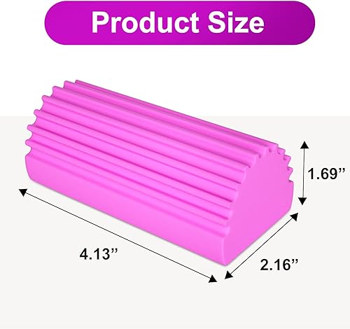 Miniatura 5 de BITOPE Paquete de 3 plumeros naturales, esponja mágica de limpieza de polvo, plumero para limpiar persianas venecianas y de madera, rejillas de