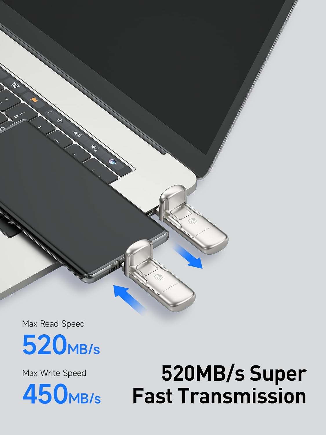 High-speed data transfer with MOVE SPEED Flash Drive
