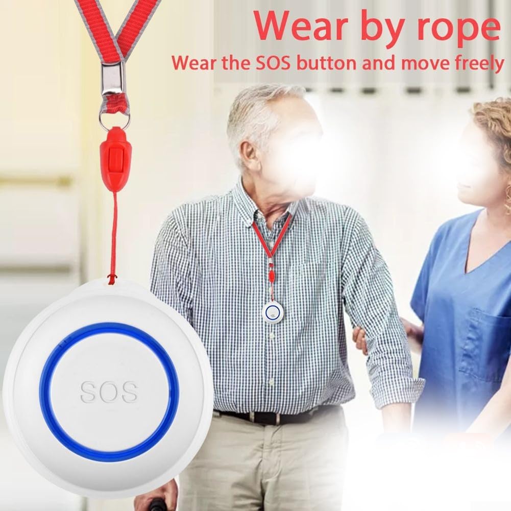 Tuya-Wifi Smart SOS Bouton d'urgence pour personnes âgées, pour Tuya Wifi Smart Button Système d'alarme sans fil convivial pour les soignants