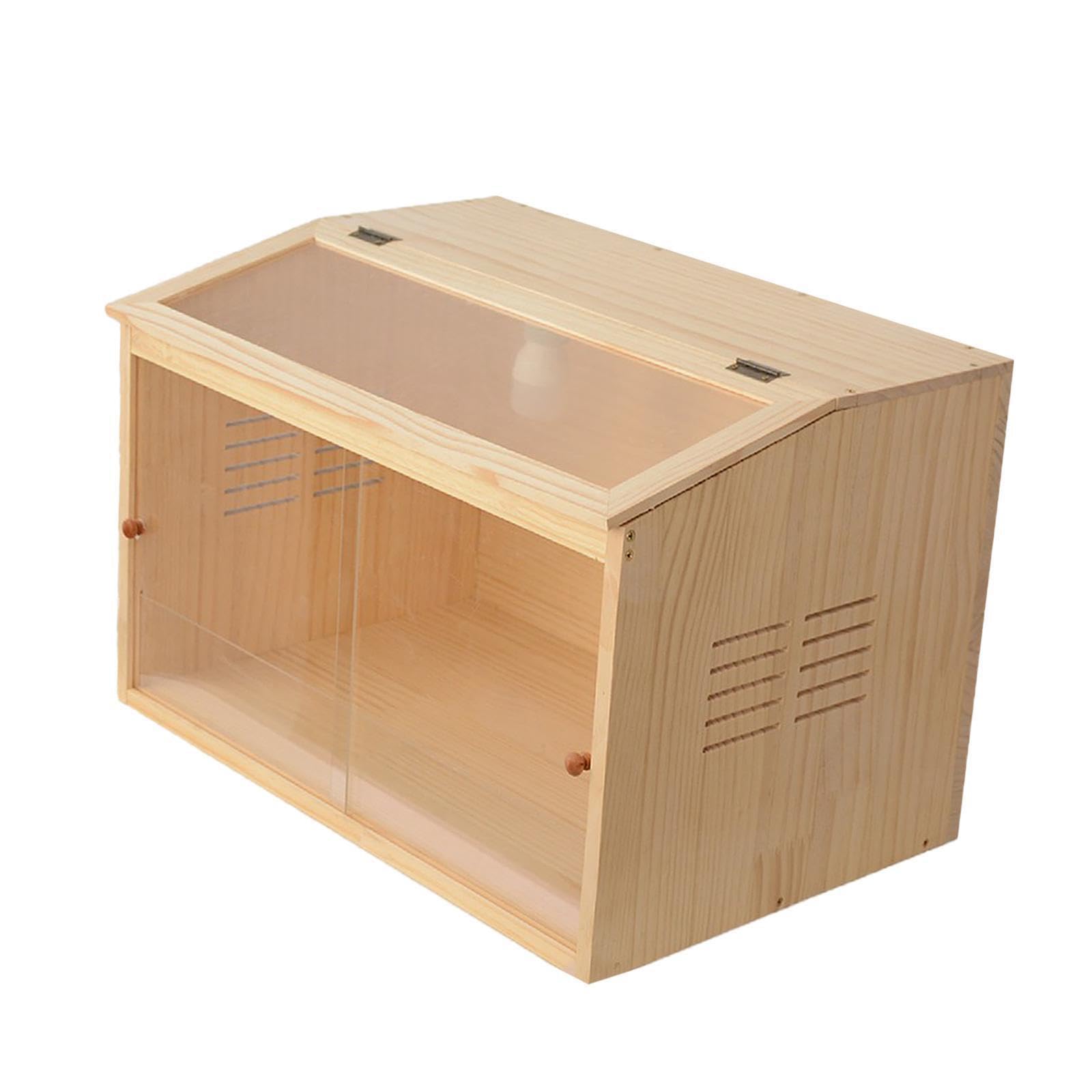 Comedero para pollos Rutin con criadero de Para madera, apto para cría de hámsters, fácil montar, incubadoras para codornices, criadoras pollitos y animales pequeños.