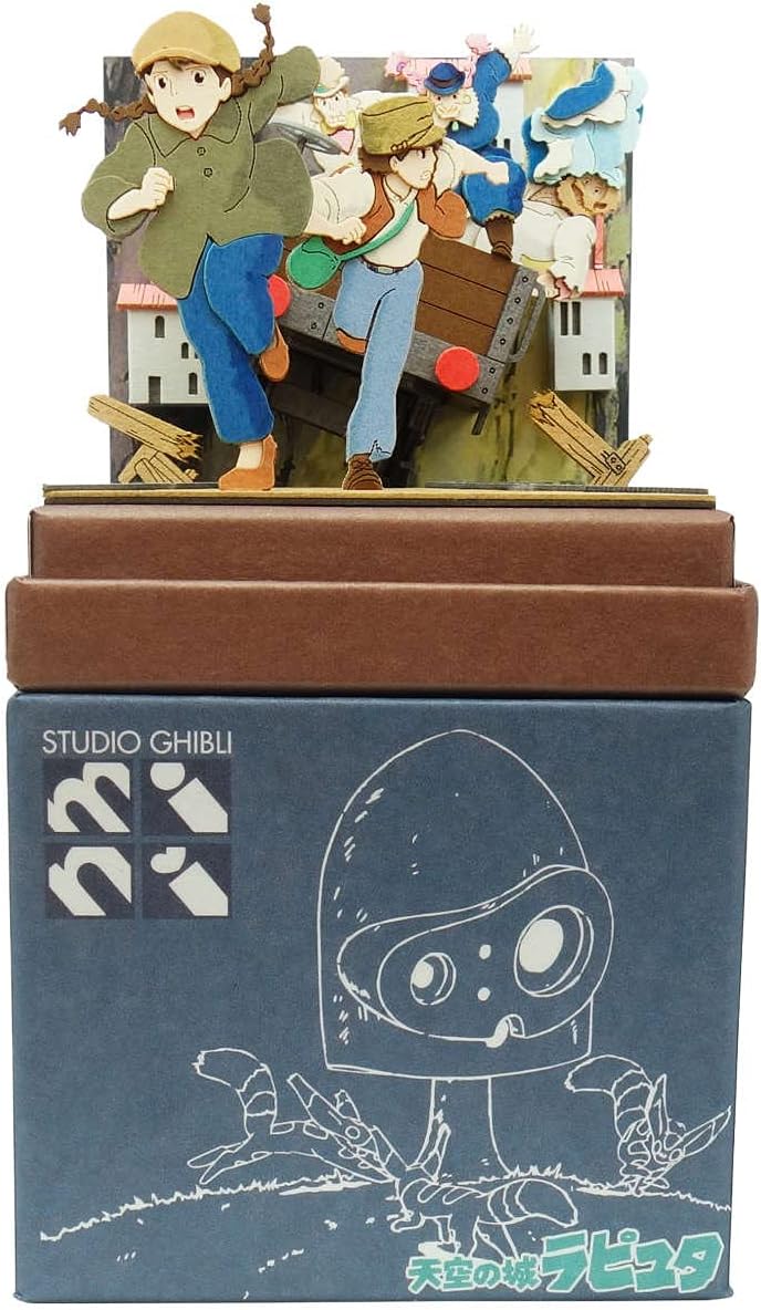 Sankei MP07-133 Studio Ghibli Mini Laputa Escape Theta and Puzzle Paper Craft