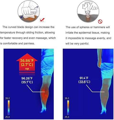 Miniatura 6 de NICHOY Masajeador eléctrico de fascia, músculo raspador Guasha, presión de liberación relajante, pistola facial eléctrica Masaje de micro corriente,
