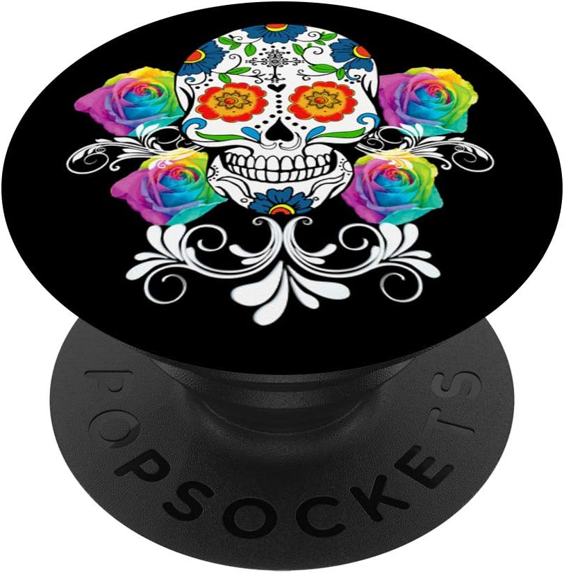 Sugar Skull Day Of The Dead Phone Grip - Music Themed PopSocket For Phones & Tablets