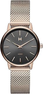 MVMTMVMT Avenue Qtz Basic Slim Gunmetal Round Dial Wome...