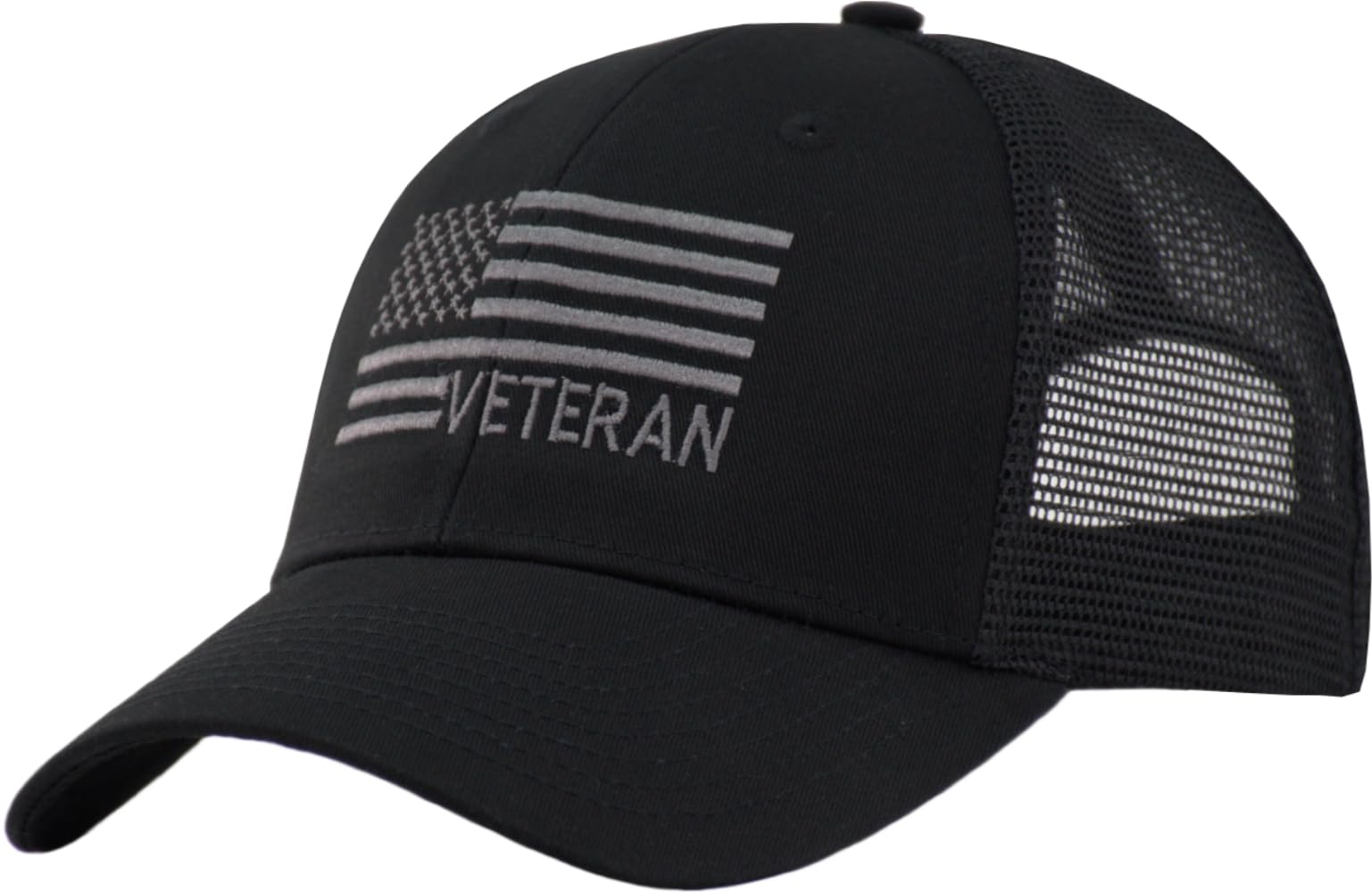 TSSGBL USA Flag Trucker Hat - OSFM & XXL Big Head Fit, Adjustable Mesh Snapback American Patriotic Baseball Cap