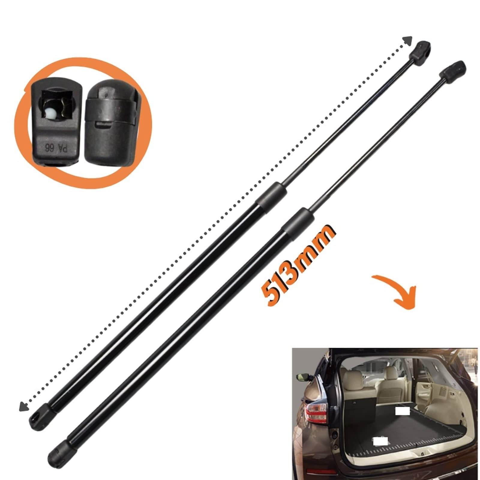 テールゲートガスストラット シート用 ミイ用 ハッチバック用シュコダ