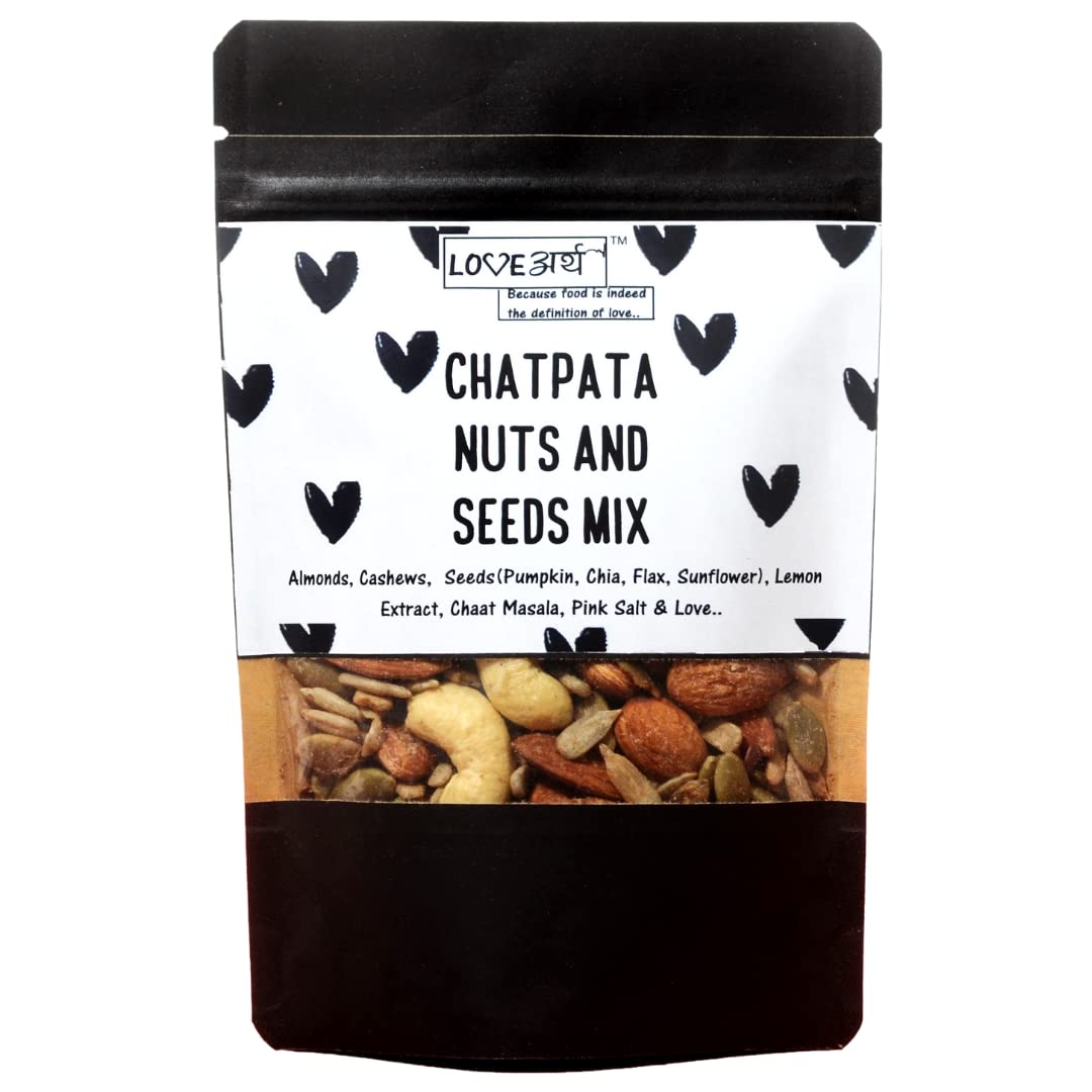 LoveArth - Chatpata Nuts & Seeds Mix - Healthy Roasted Mix- Rich in Proteins (2 x 100gms) 200Gms