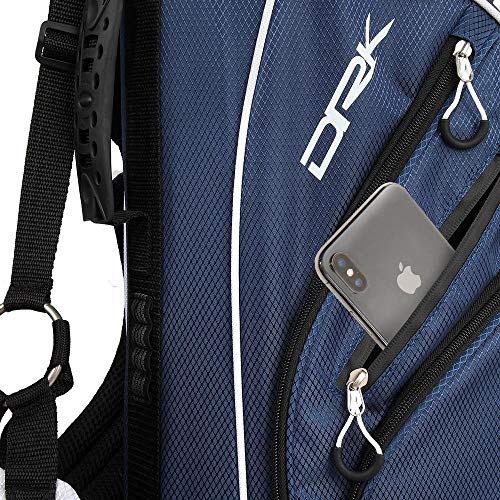 Prosimmon Golf DRK 7" Lightweight Golf Stand Bag with Dual Straps Blue/White - Image 5