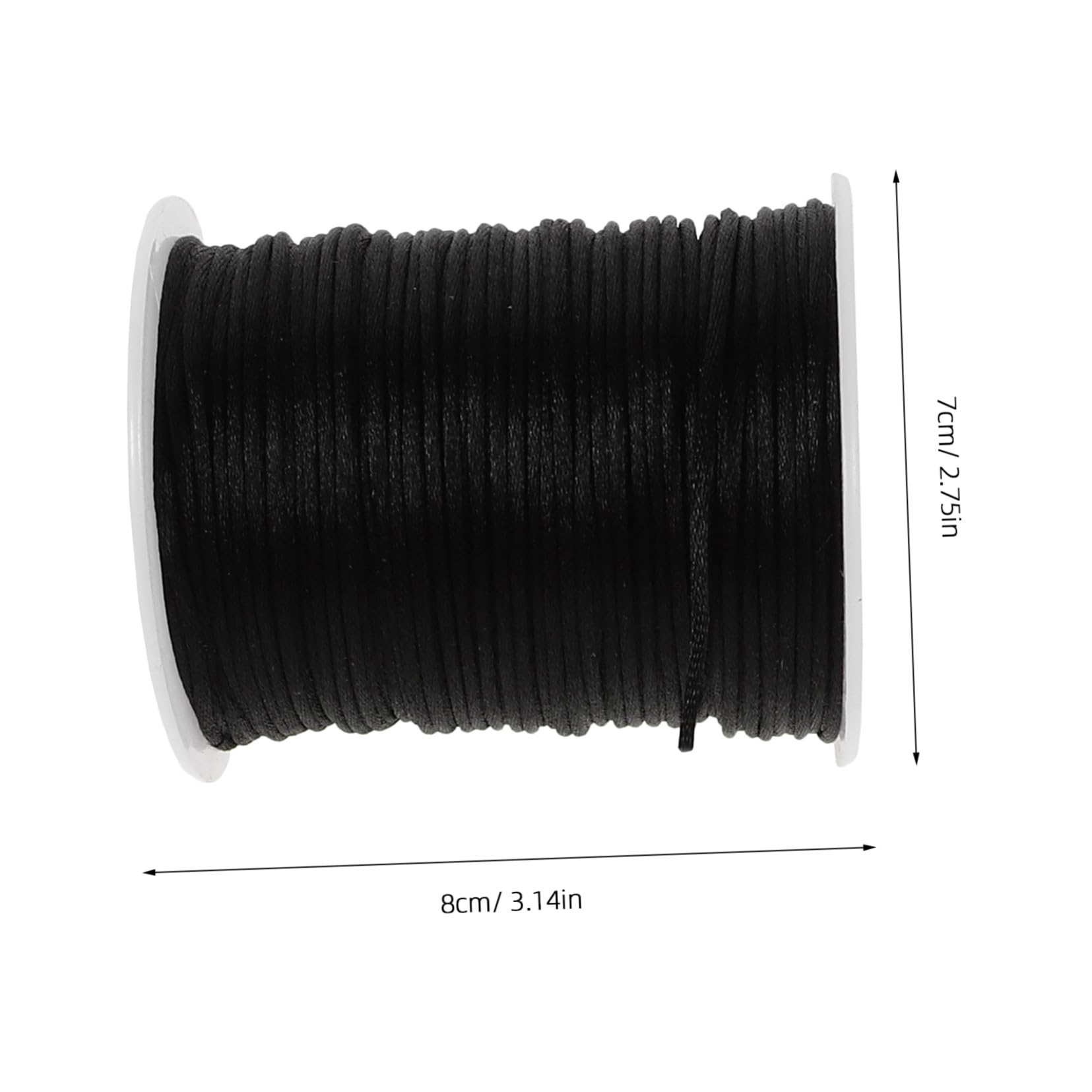 Lurrose 4 Corda Cerata Intrecciata per Gioielli Filo Poliestere Resistente per Braccialetti Collane e Progetti Te