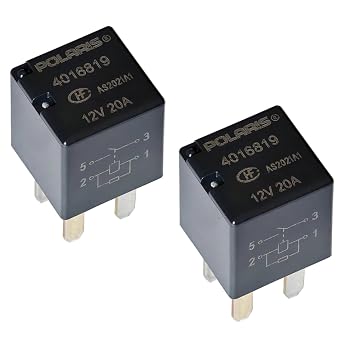 2PCS 4016819-12V 12VDC 20A 4PIN Ultra Micro ISO Automotive Relay, General Purpose for Automotive Applications