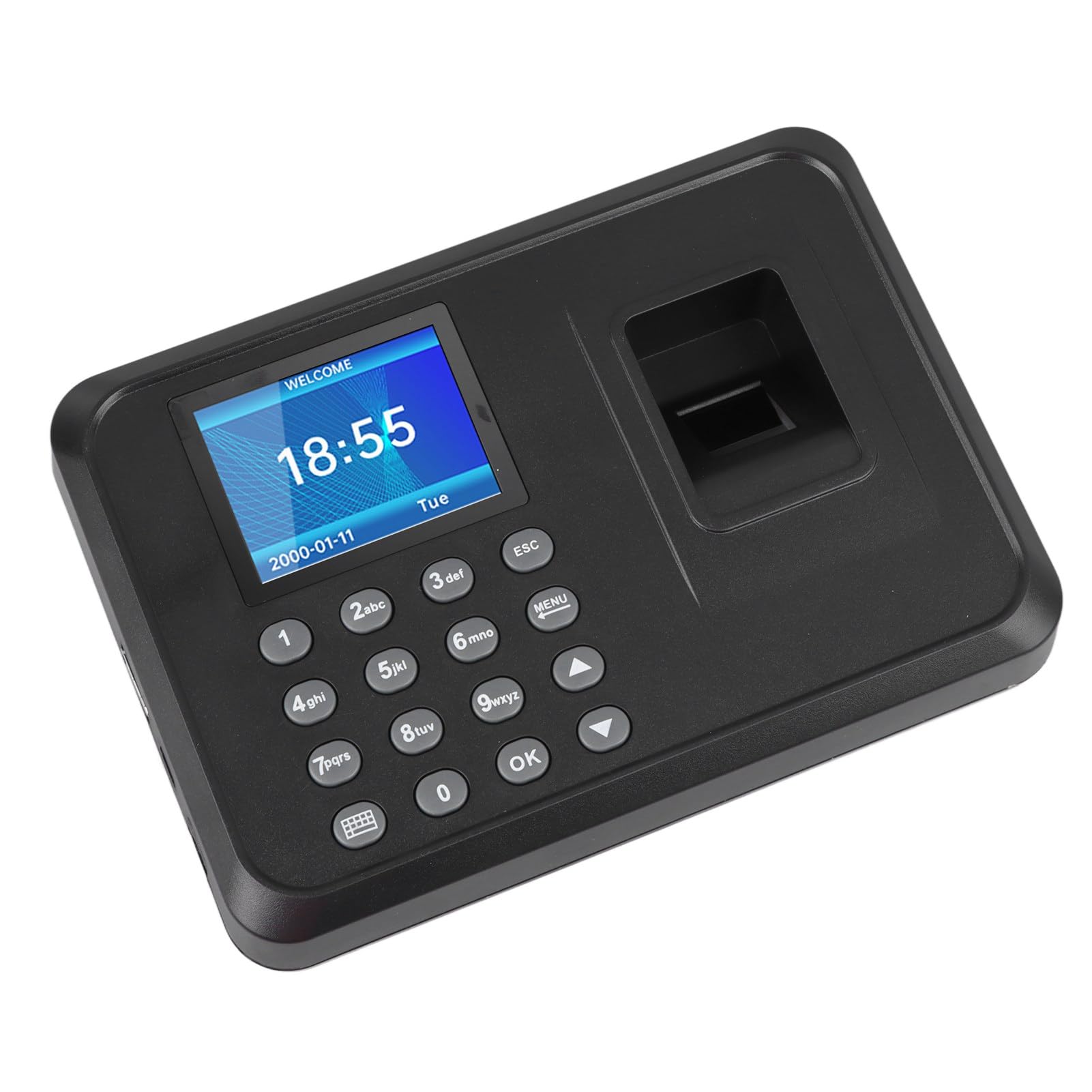 Precise Fingerprint Time Clock for Office, Fast Response, Accurate Attendance Record, Multilingual Support, User-Friendly Operation
