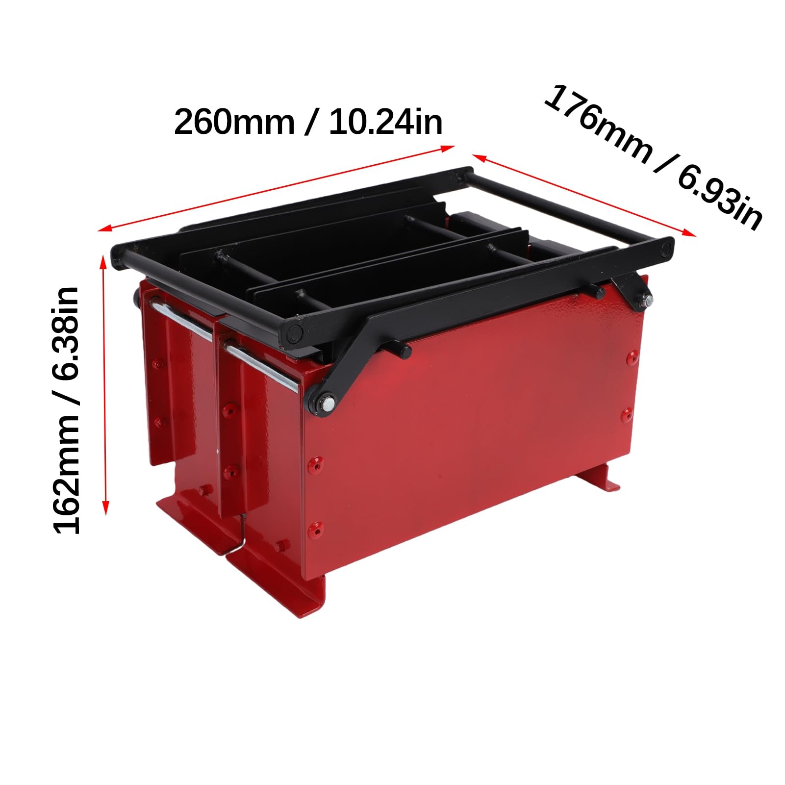 Bricchettatrice per Tronchi di Carta, Pressa Carta Riciclatrice Bricchette Giornali, Produzione Manuale Mattoni Straccia Mattoni per Caminetto, 10,24x6,93x6,38 Pollici