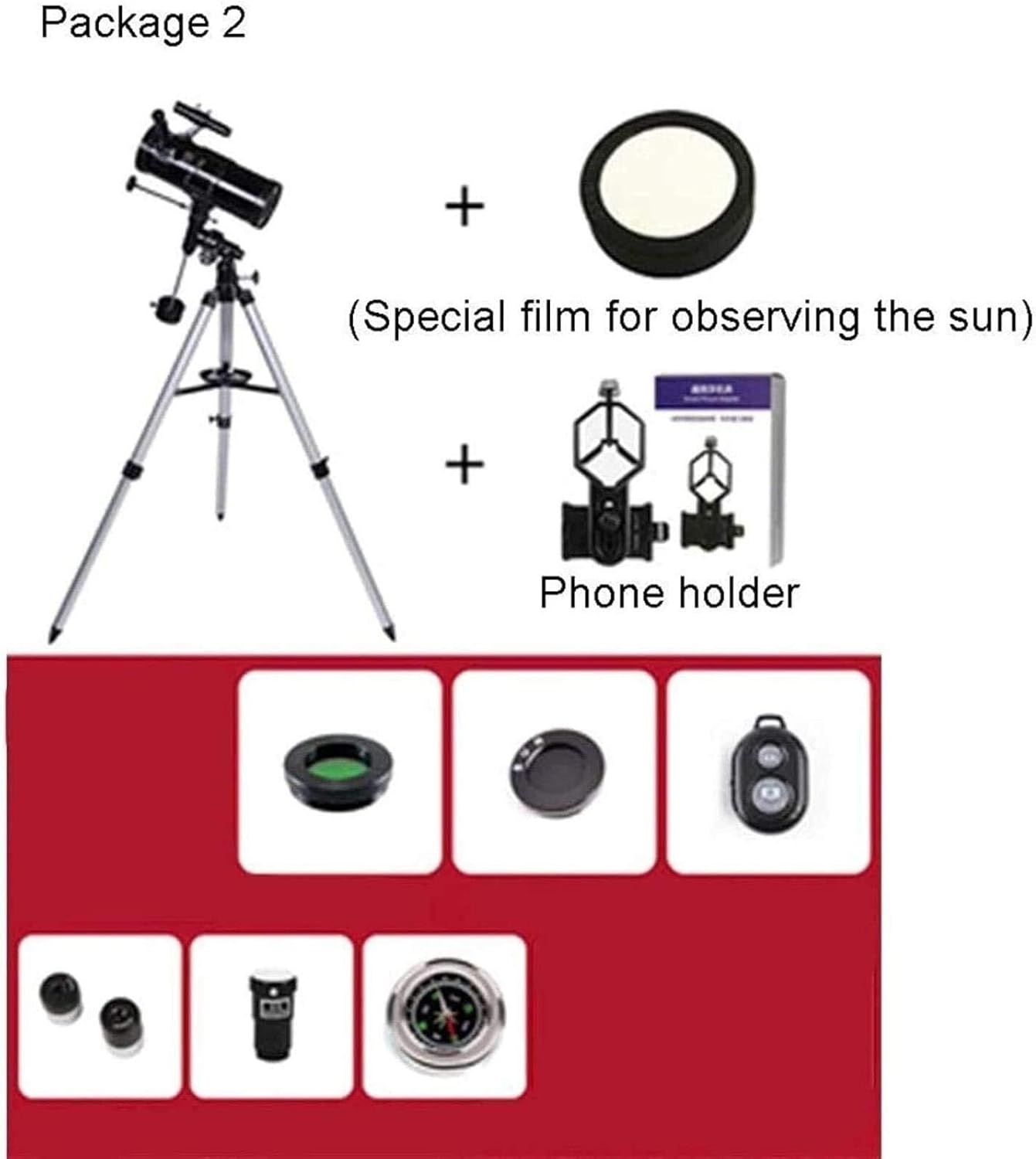 High Power 700mm Refractor Telescope for Adults & Kids, Portable Astronomy Telescope with Stainless Steel Tripod, 360° Rotating Mount, Ideal for Stargazing, Bird Watching, and Nature Study