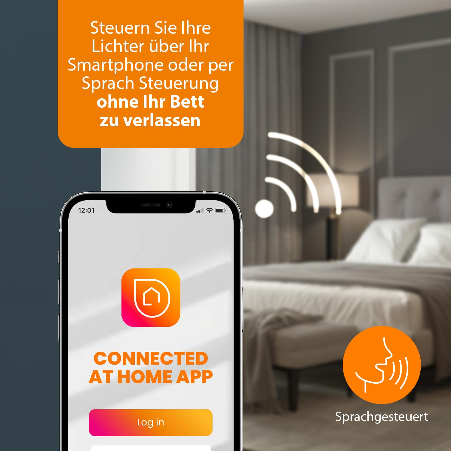 Smartwares intelligente Einbauschalter - Für Beleuchtung bis zu 1 000 W - Kompatibel mit Amazon Alexa & Google Assistant - SHW-90301