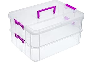 JUXYES Art Supplies Storage Box: Stackable, Stackable, Stackable!