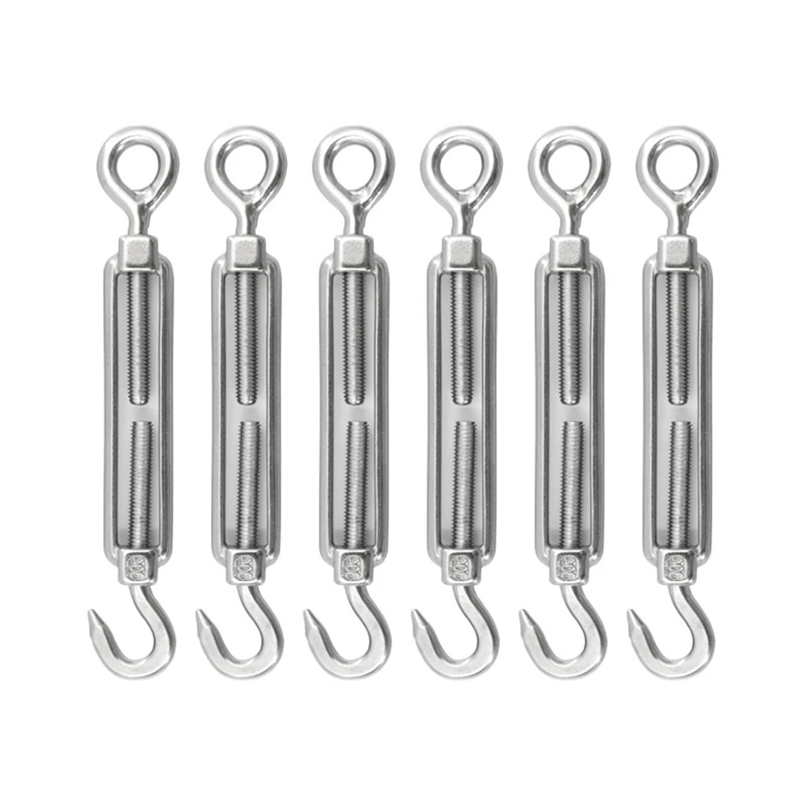 5 tensores de alambre M4 for jardín, tensores de alambre for enrejado de alambre(M4,6pcs)