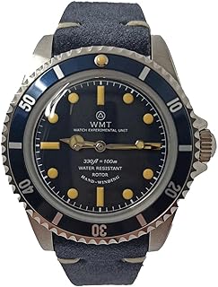 Royal Marine Taucher Edelstahl 316L Automatik Blau Leder Unisex Uhr