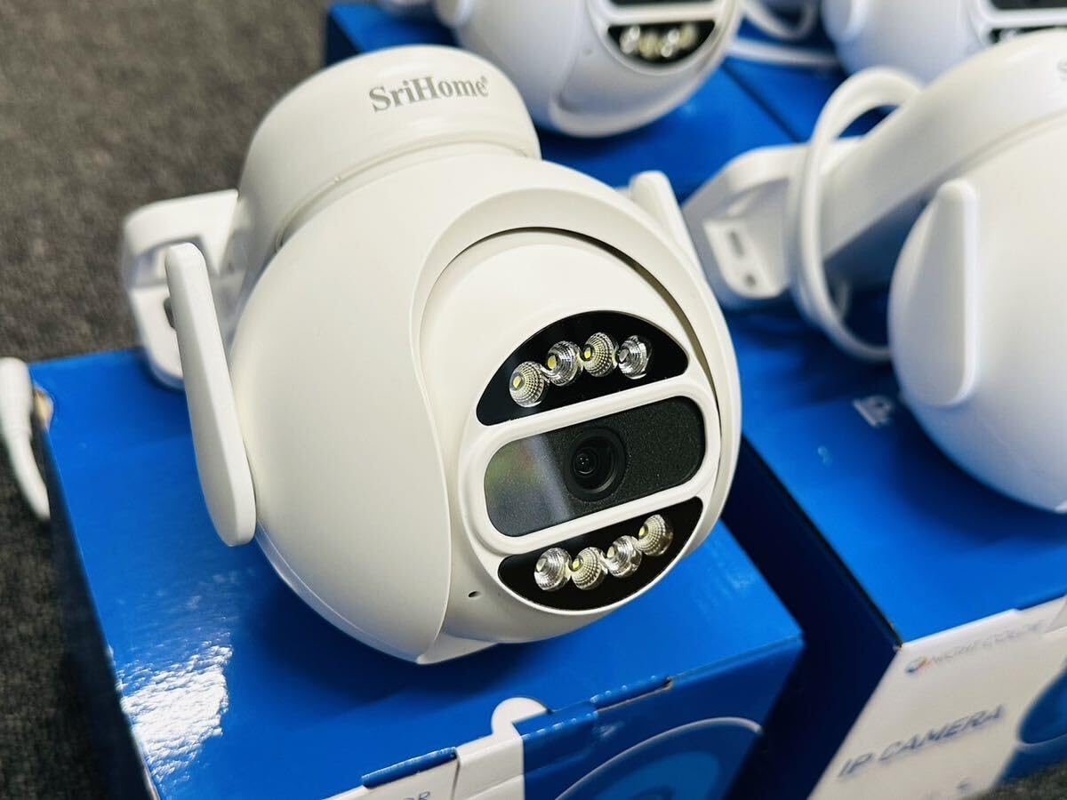 Amazon.co.jp: Srihome 最新ワイヤレス防犯カメラ4台セット 500万画素