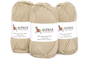 100% Pure Wool Yarn Superwash Set for Knitting