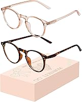 Vista 7 de Blue Light Glasses for Woman, Blue Light Blocking Lightweight Round Eyeglasses for Computer TV Gaming Phone Screen,Eye Strain