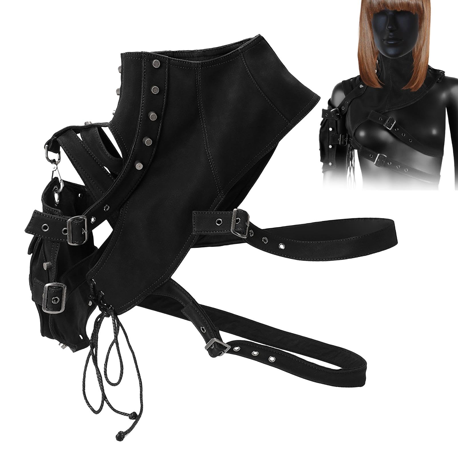 Accesorio de Brazo Gótico Steampunk para Celebraciones únicas, Negro Normal