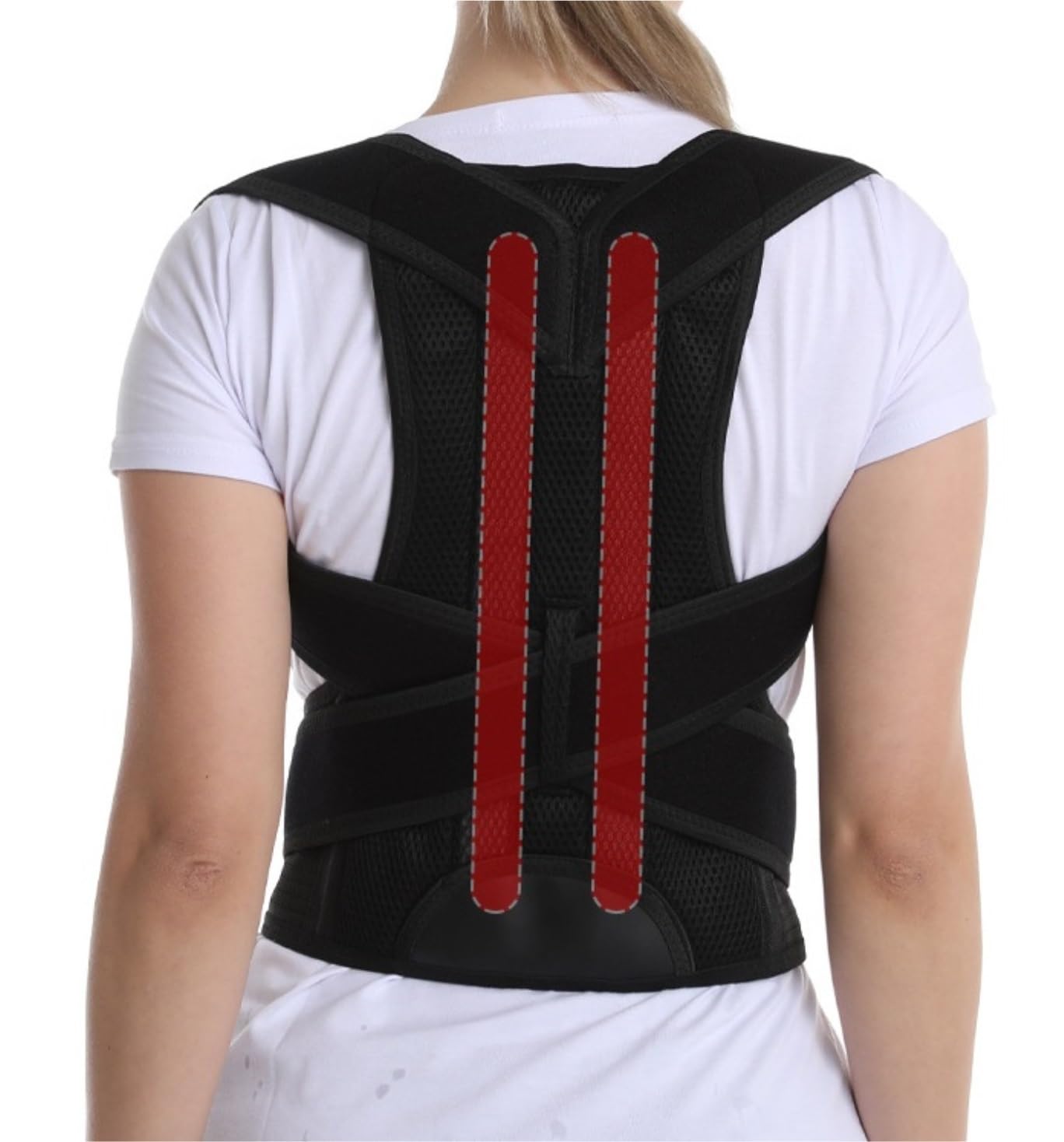 Cintura Apoyo Corrector De Postura De Hombros, Escoliosis, Soporte De Espalda, Cinturón De Soporte Completo Para Cuello Y Clavícula Faja Lumbar