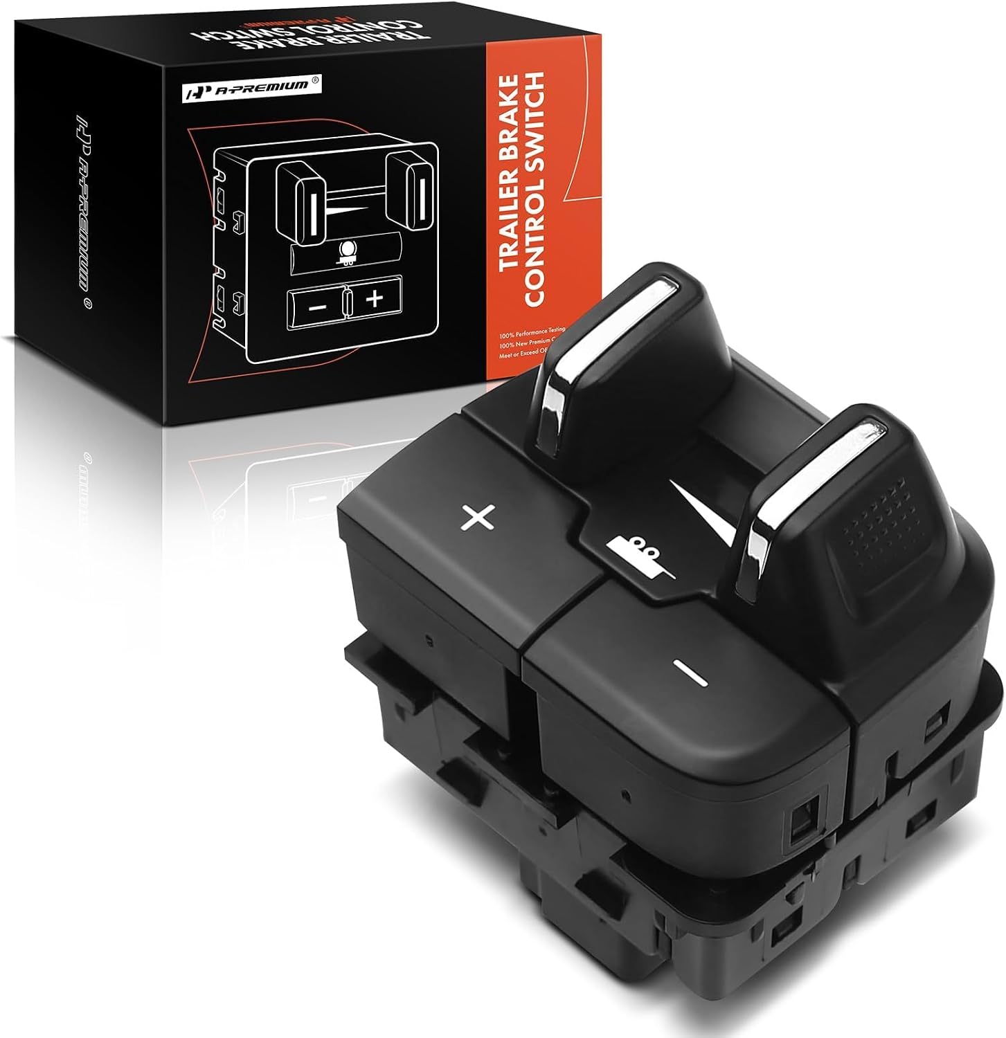 A-Premium Trailer Brake Control Switch Compatible with Ram 1500 2013-2018, 2500 3500 4500 5500 2013-2018, Ram 1500 2019-2021 & Dodge Durango 2019-2021, Replace# 68105206AC