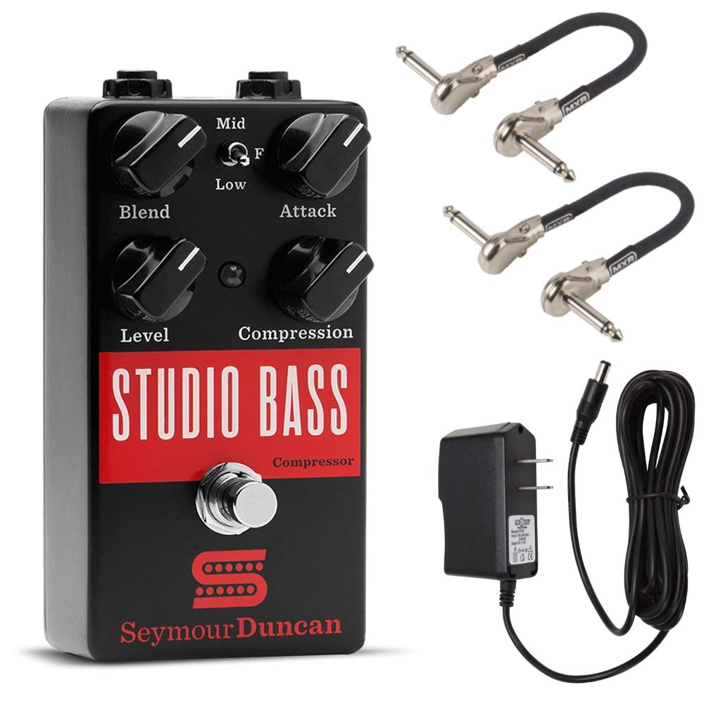 Seymour Duncan Studio Bass Compressor Pedal Bundle with 2 MXR Patch