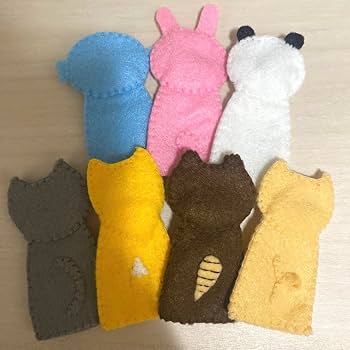 mohumohu様オーダー品　パンダうさぎコアラ　ゆびにんぎょう　指人形　保育 mohumohu様オーダー品 パンダうさぎコアラ ゆびにんぎょう 指