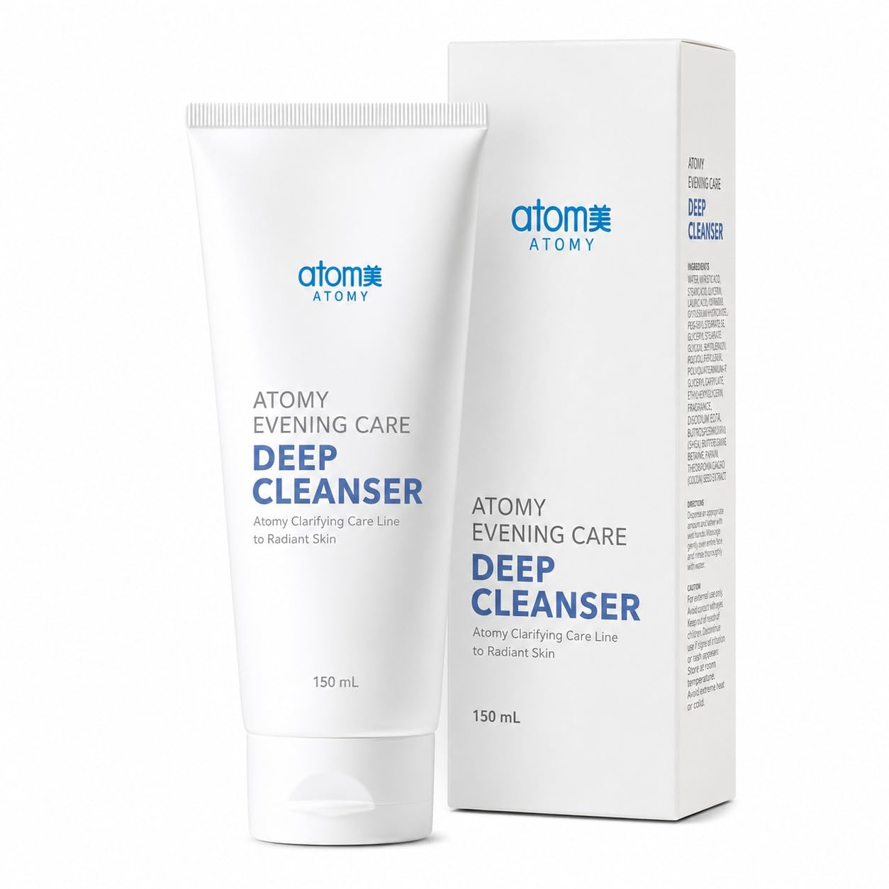 Atomy Evening Care Deep Cleanser 150 ml, Cream Facial Cleanser with Ginseng, Green Tea, Ginkgo and Carrot Extract for Makeup, Impurities and Daily Night Skin Care-image-9