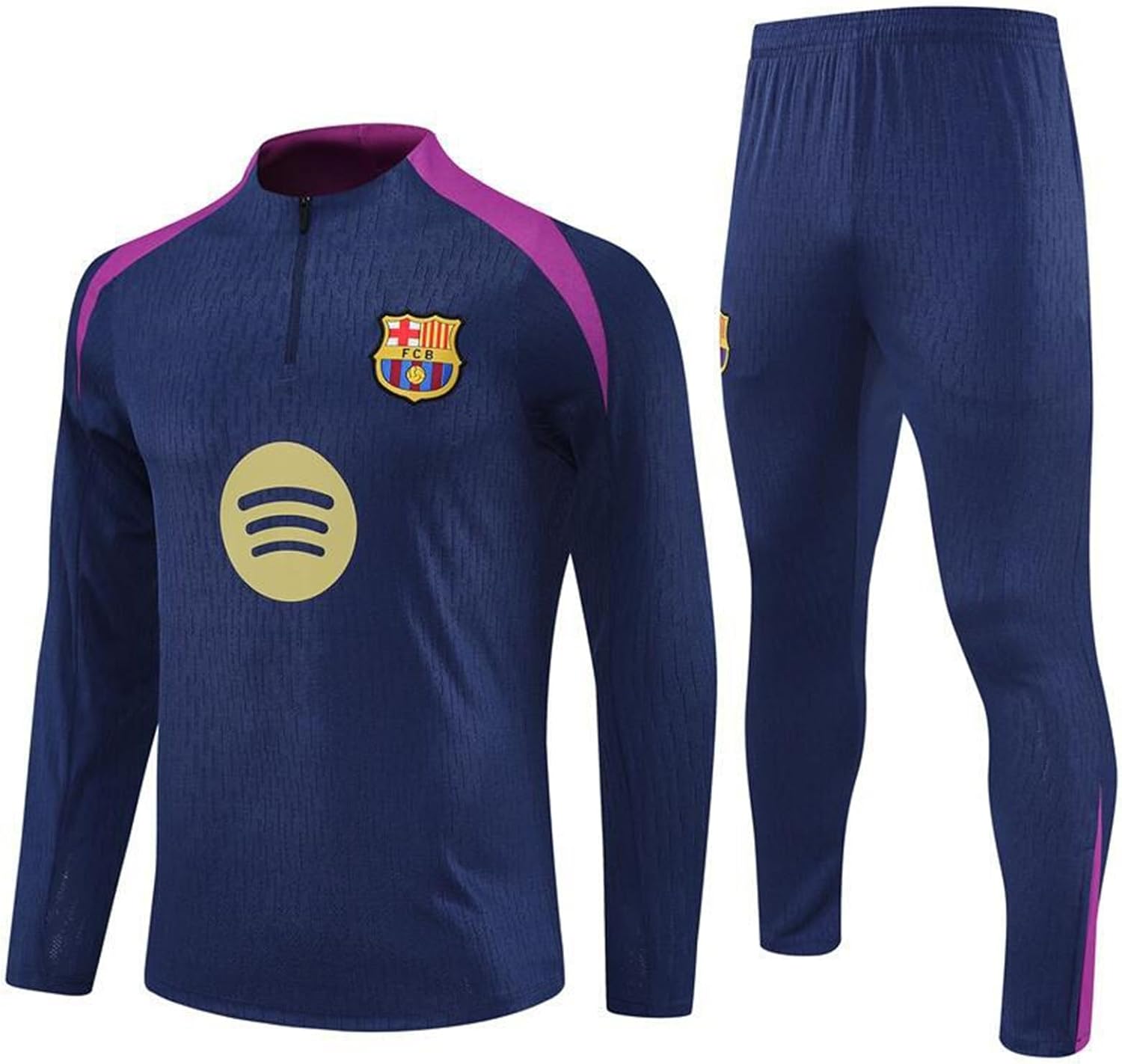2526 バルセロナ ハーフ丈 長袖トレーニングスーツ Amazon | バルセロナ サッカートレーニングスーツ 長袖 サッカー