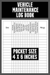 Mini Car Maintenance Log Book: Pocket Size Car Service Checklist / Vehicle Maintenance Journal To Track Repairs And Service Of Cars, Trucks And Other Vehicles / Oil Change Log Book