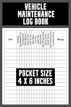 Mini Car Maintenance Log Book: Pocket Size Car Service Checklist / Vehicle Maintenance Journal To Track Repairs And Service Of Cars, Trucks And Other Vehicles / Oil Change Log Book