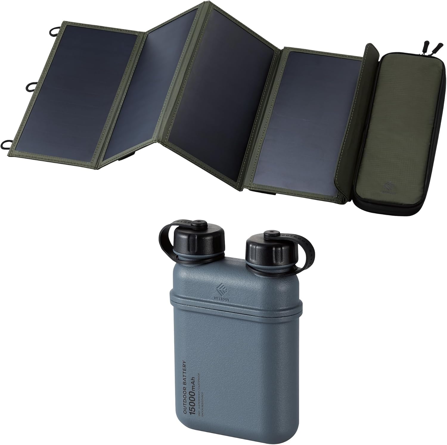 Amazon.com: ELECOM NESTOUT 4-Panel Solar Panel Charger + 15000mAh