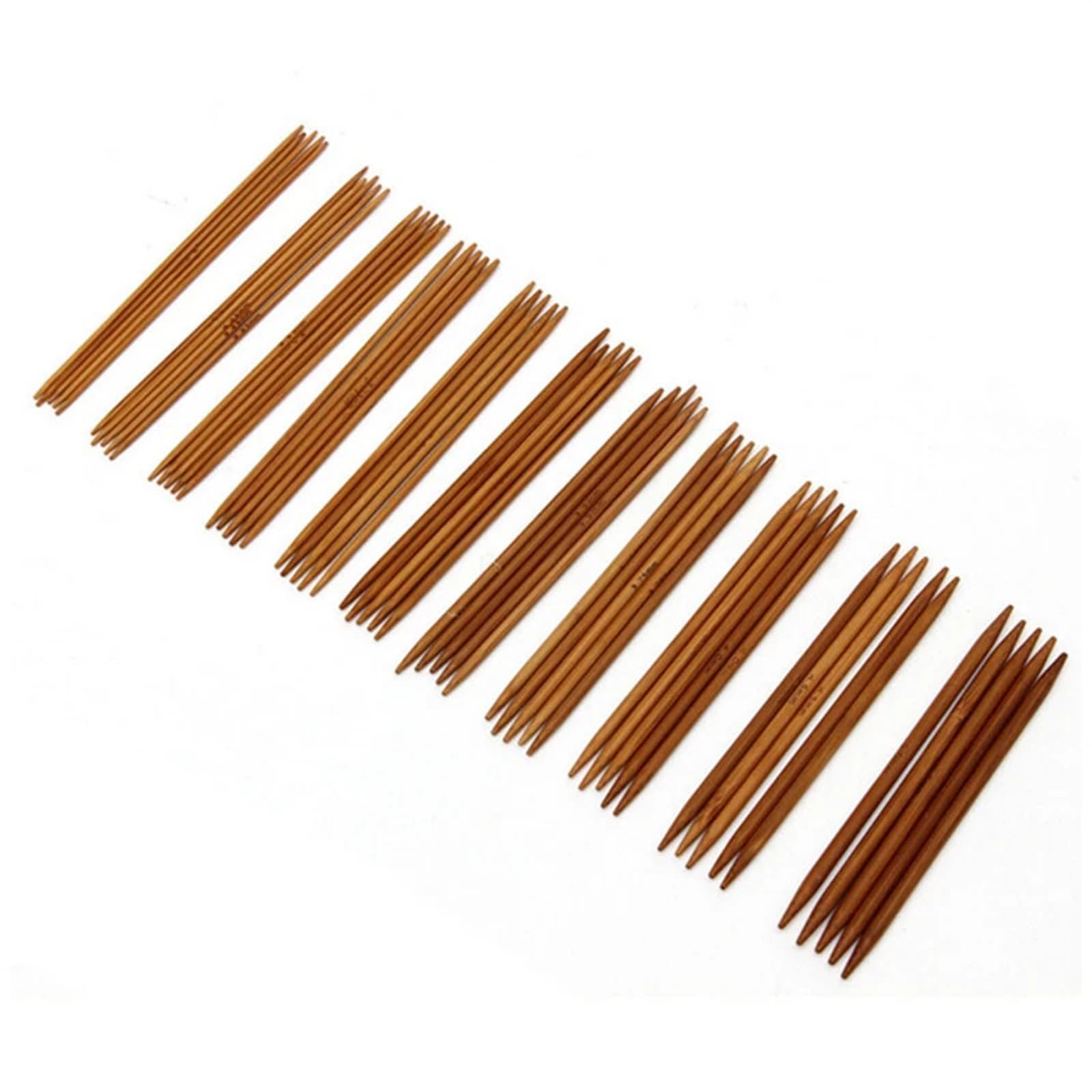 Knitting Needles 55PCS Sweater Needle 11 Sizes Double Pointed Smooth Knitting Needles for DIY Craft Tool Accessories