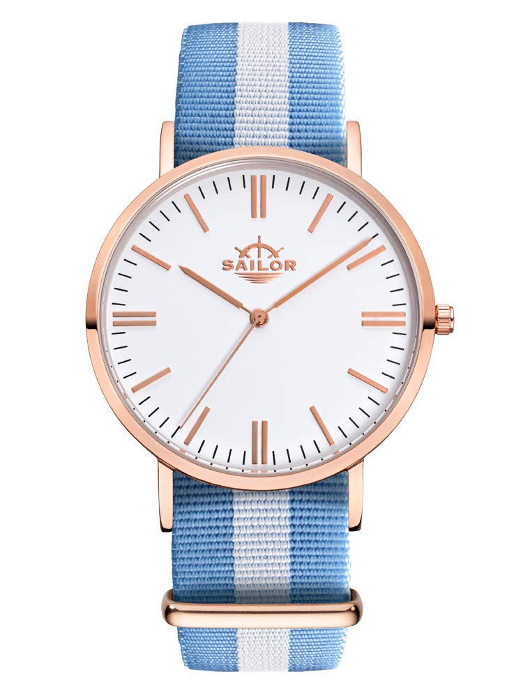 Montre bracelet nylon interchangeable Sailor au style marin minimaliste