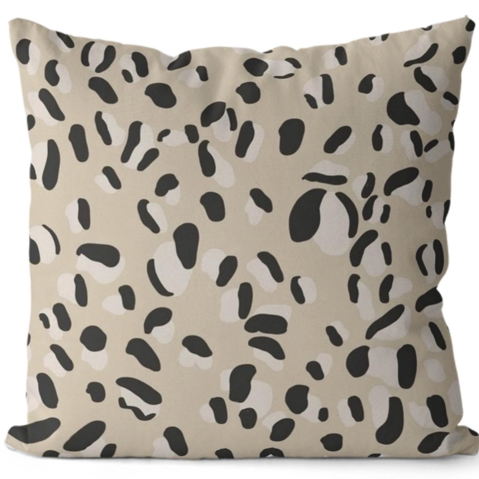 wxlmom Cushion Covers 40cm x 40cm Black White Pillowcase Invisible Zipper