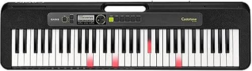Miniatura 2 de Casio, Teclado portátil de 61 teclas con USB (LK-S250) y RockJam Xfinity resistente, doble X, premontado, soporte para teclado de piano