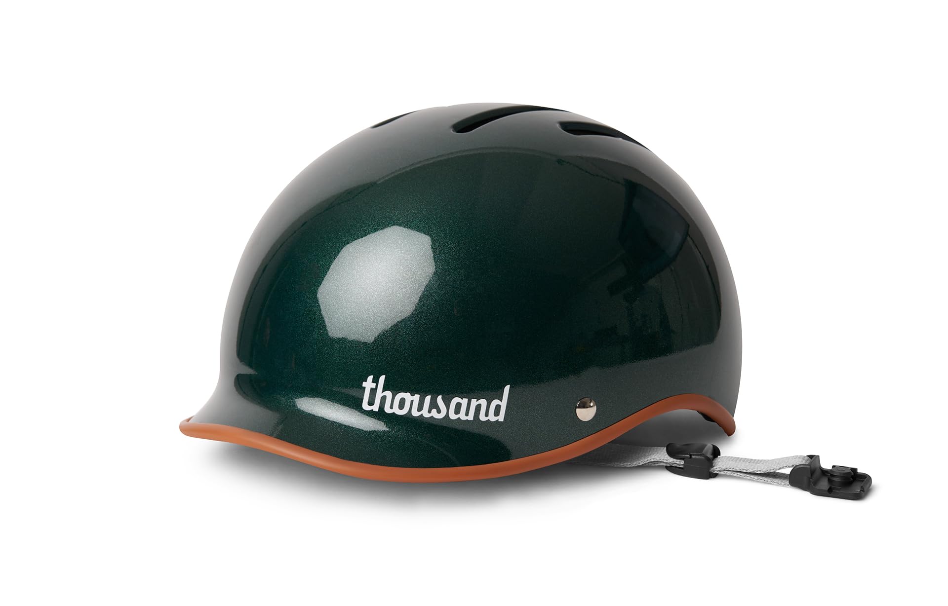 Thousand Heritage 2.0 Adult Bike Helmet; The Original Low Profile Retro Commuter Cycling Helmet Safety Certified for Bicycle Skateboard Skating Roller Skates; for Men & Women (British Racing Green, M)