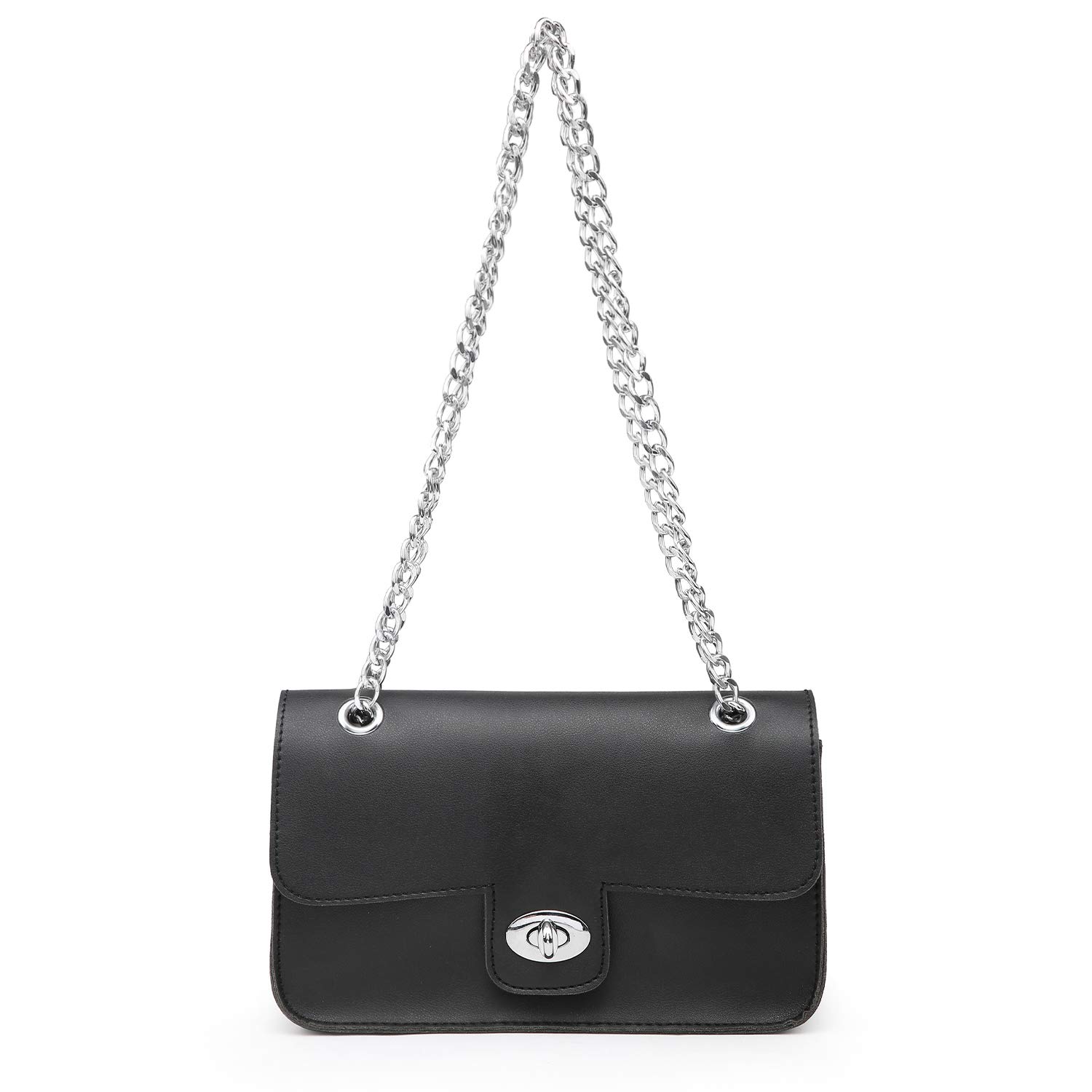Bolsa grande transparente aprobada para estadios, bolsa transparente para eventos de estadio, bolsa cruzada 2 en 1 para trabajo de hombro, Negro -, L 7