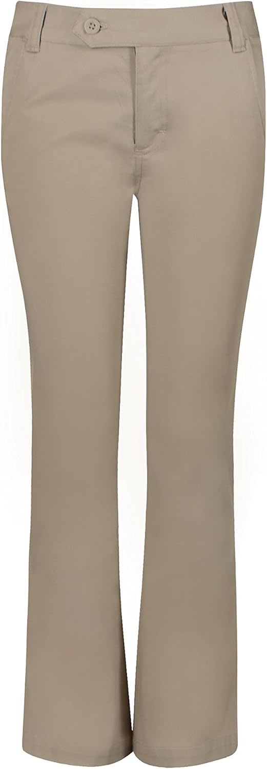 Classroom School Uniforms Girls' Big Stretch Moderate Flare Leg Pant: Clothing, Shoes & Jewelry
