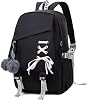 FENGDONG Teenage Girls Bookbag school Backpack Children Casual Daypack Schoolbag for Teens Green
