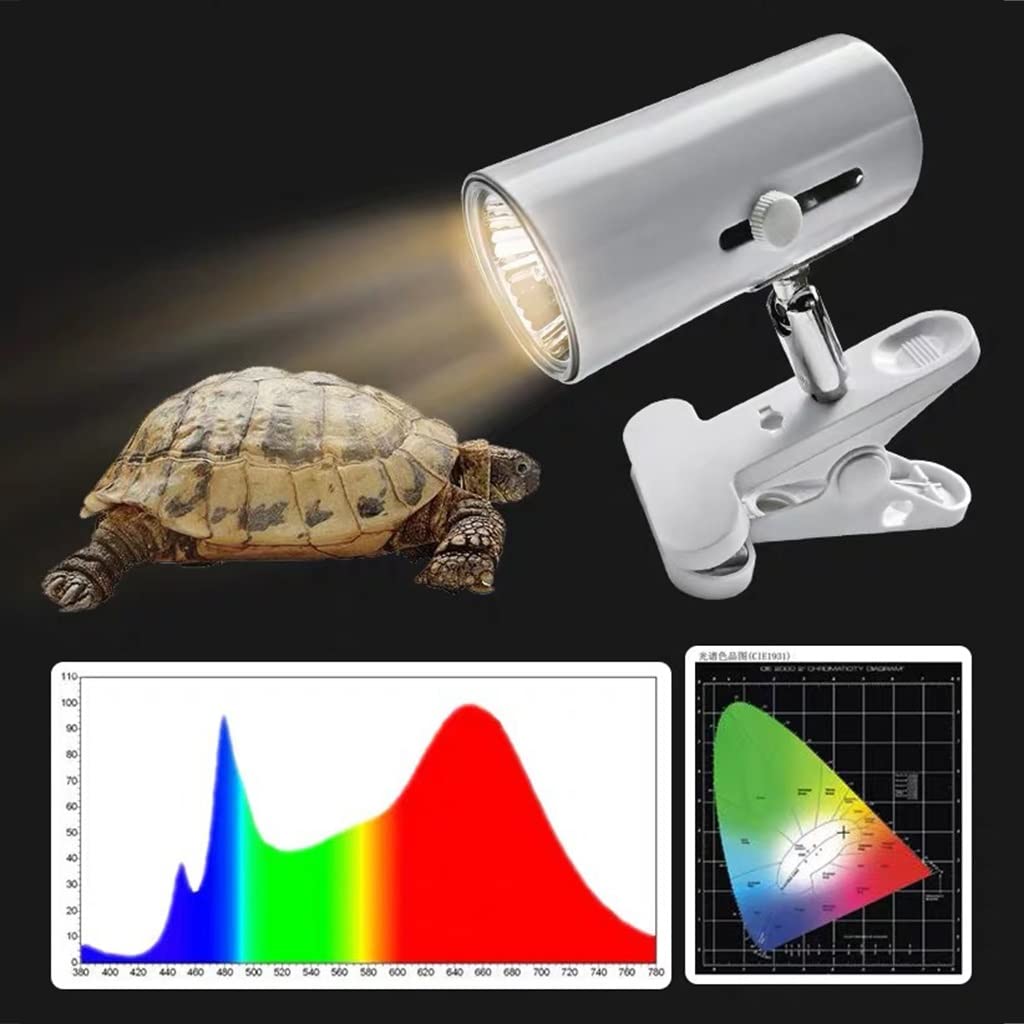 Lampada Termica per Rettili, Lampade per Il Riscaldamento del Serbatoio Dell'acquario con Lampadine e Interruttore, Lampada Termica per Animali Domestici per Lucertola, Tartaruga (Color : 2pcs)