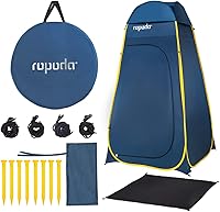 ROPODA Pop-Up Privacy Tent 83" x 48" x 48" - Instant Porta Potty, Shower & Changing Shelter with Rain Cover, Stakes & Bag